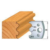 CMT 690.006 PROFILE KNIVES FOR INSERT SHAPER SYSTEM SP 1-37/64”x5/32”  (40x4mm)